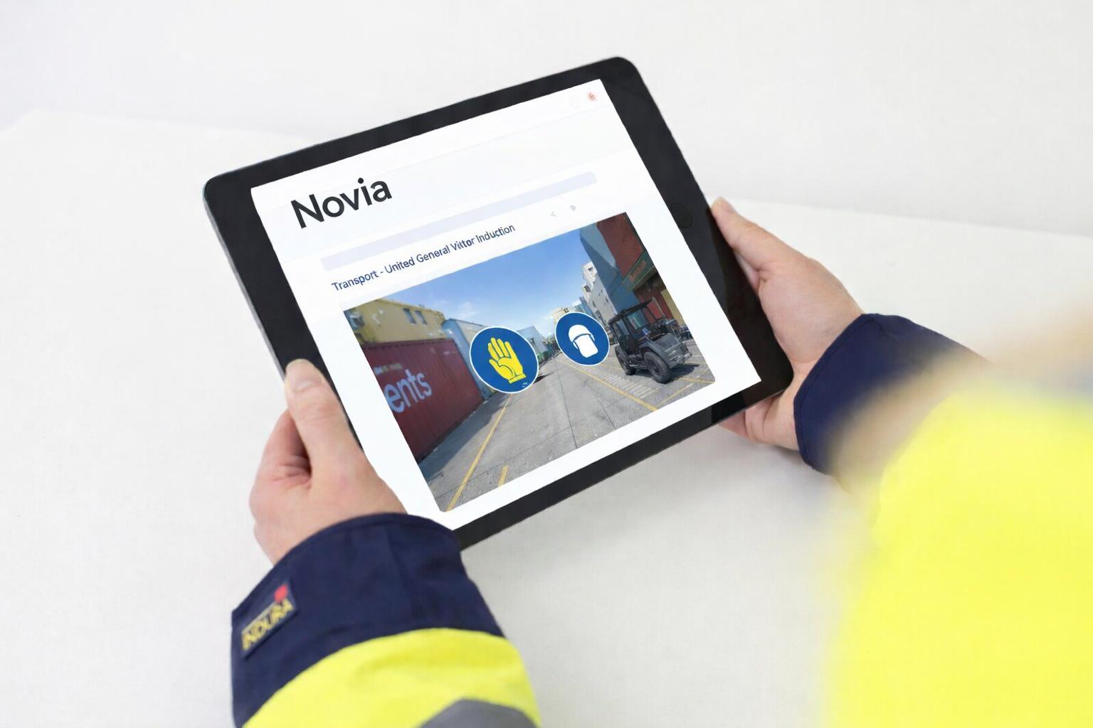 Module Accueil Sécurité sur tablette